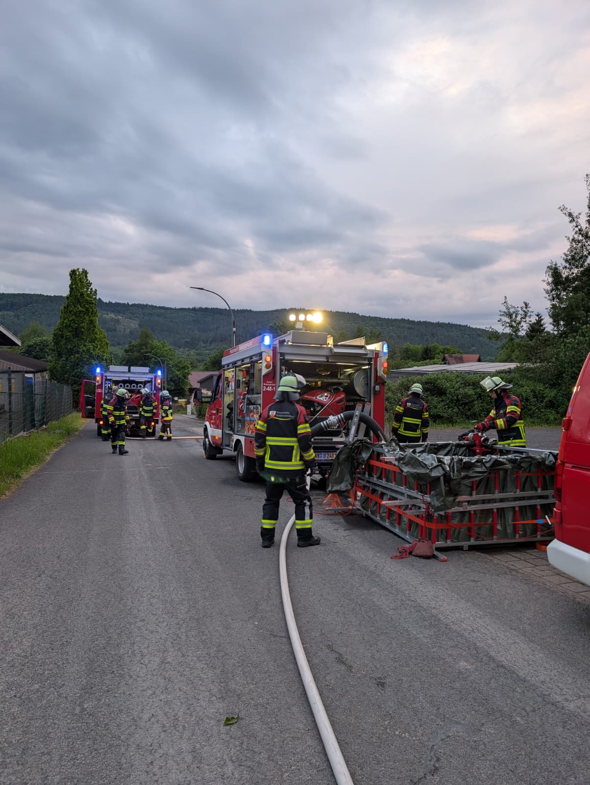 Gut vorbereitet für trockene Sommer: Waldbrandübung der Feuerwehr